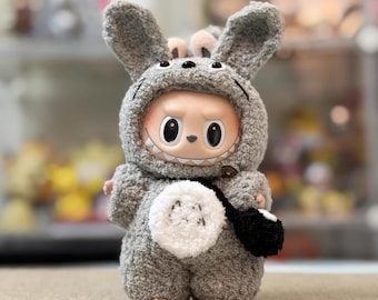 Totoro Crochet Outfit for Labubu | Labubu Outfit | Handmade Crochet Labubu Clothing |Labubu Crochet Costume | Totoro | My Neighbor Totoro