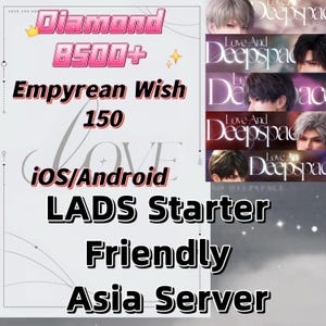 Love and Deepspace Starter Friendly Pack A diamonds empyrean wish