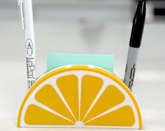 Citrus Post-It Note Holder | 3D Printed Modular Desk Organizer