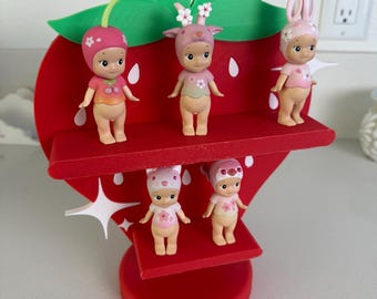 Strawberry Display Stand for Sonny Angels – 2 Tier Kawaii Shelf (STL File Only)