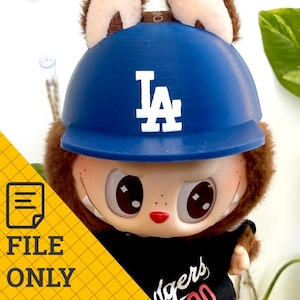 Labubu LA Baseball Helmet STL – 3D Printable Cap