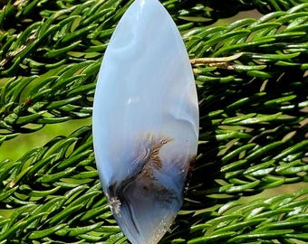 Shazar Scenic Dendrite Agate Cabochon Natural Dendritic Agate Gemstone for jewelry