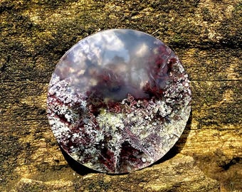 Moss Agate Cabochon: Natural Flat Back Loose Gemstones for Jewelry Making