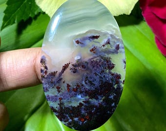 Indonesian Moss Agate Cabochon AAA+ Quality 100% Natural Gemstone For Making Jewelry