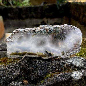 Natuurlijke mosagaatplaat: 98 mm x 45 mm x 8 mm