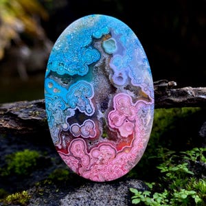 Crazy Lace Agate Rainbow Dyed Gemstone, Crazy Lace Agate Jewelry, Crazy Lace Agate cabochon, Crazy Lace Agate cabochon Gemstone