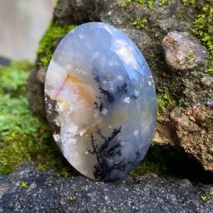 Shazar Scenic Dendrite Agate, Cabochon Natural Dendritic Agate, Gemstone for jewelry