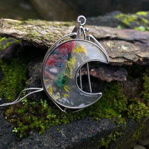 Plume Agate rainbow dyed Pendant, Gift For Her, Pendant, Gemstone, Christmas Gifts, Birthday Gifts, Personalized Gifts,Handmade