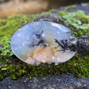 Shazar Scenic Dendrite Agate, Cabochon Natural Dendritic Agate, Gemstone for jewelry