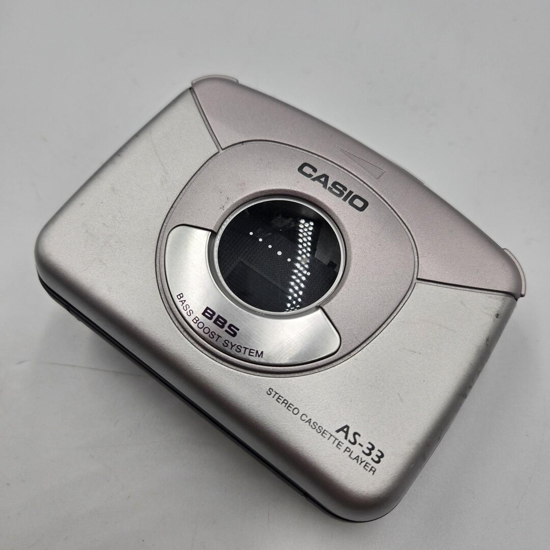 Vintage CASIO Stereo Cassette Player Walkman AS-33 Tested Works Great ...