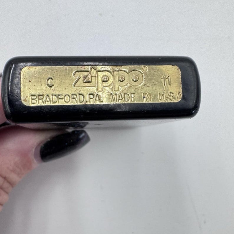 Zippo Galaxy Black Matte Windproof Lighter 28058 With New Genuine Wick image 5