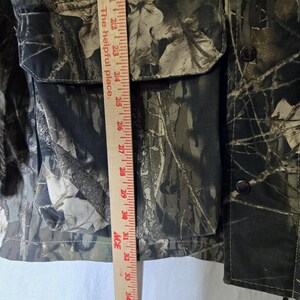 Vintage Remington Hunting Jacket Mens M Mossy Oak Break Up Camo Zip Hooded Shell Bild 4