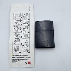 Zippo Galaxy Black Matte Windproof Lighter 28058 With New Genuine Wick image 3