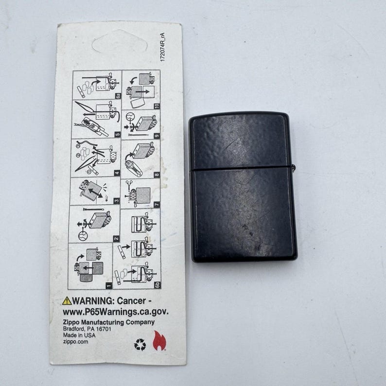 Zippo Galaxy Black Matte Windproof Lighter 28058 With New Genuine Wick image 3