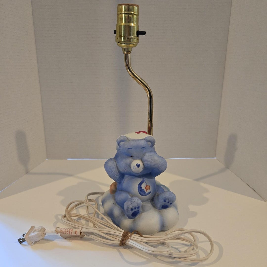 WORKING Vintage VTG 1983 Care Bear Lamp Porcelain Bedtime Bear!! - Etsy