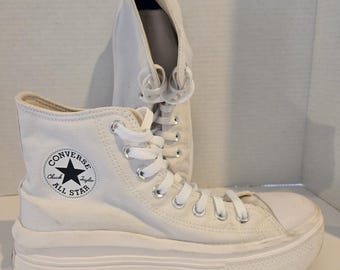 Converse Chuck Taylor All Star, Lift, Womens, White, Platform, Hi Top 9.5