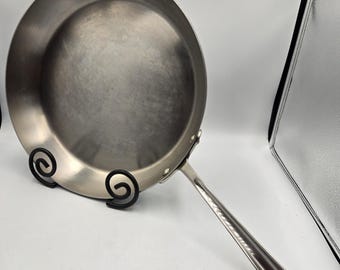 All-Clad 13 in Stainless Steel Skillet Fry Pan Great Condition No Lid Vintage