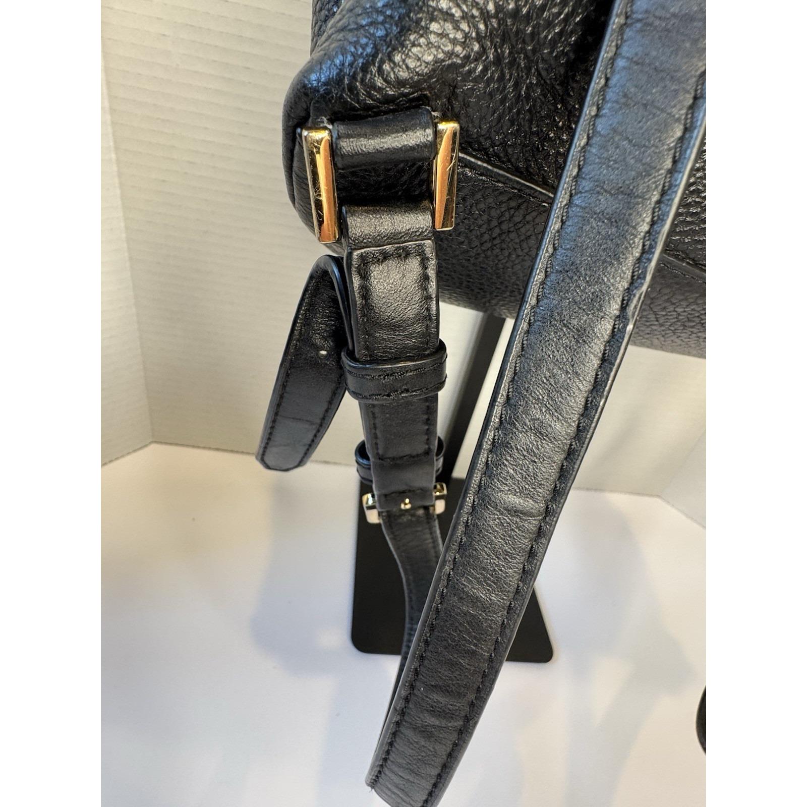 Michael Kors Raven Black Pebbled Leather Backpack QUALITY! Michael Kors Raven Black Soft Pebbled Leather  main image 2