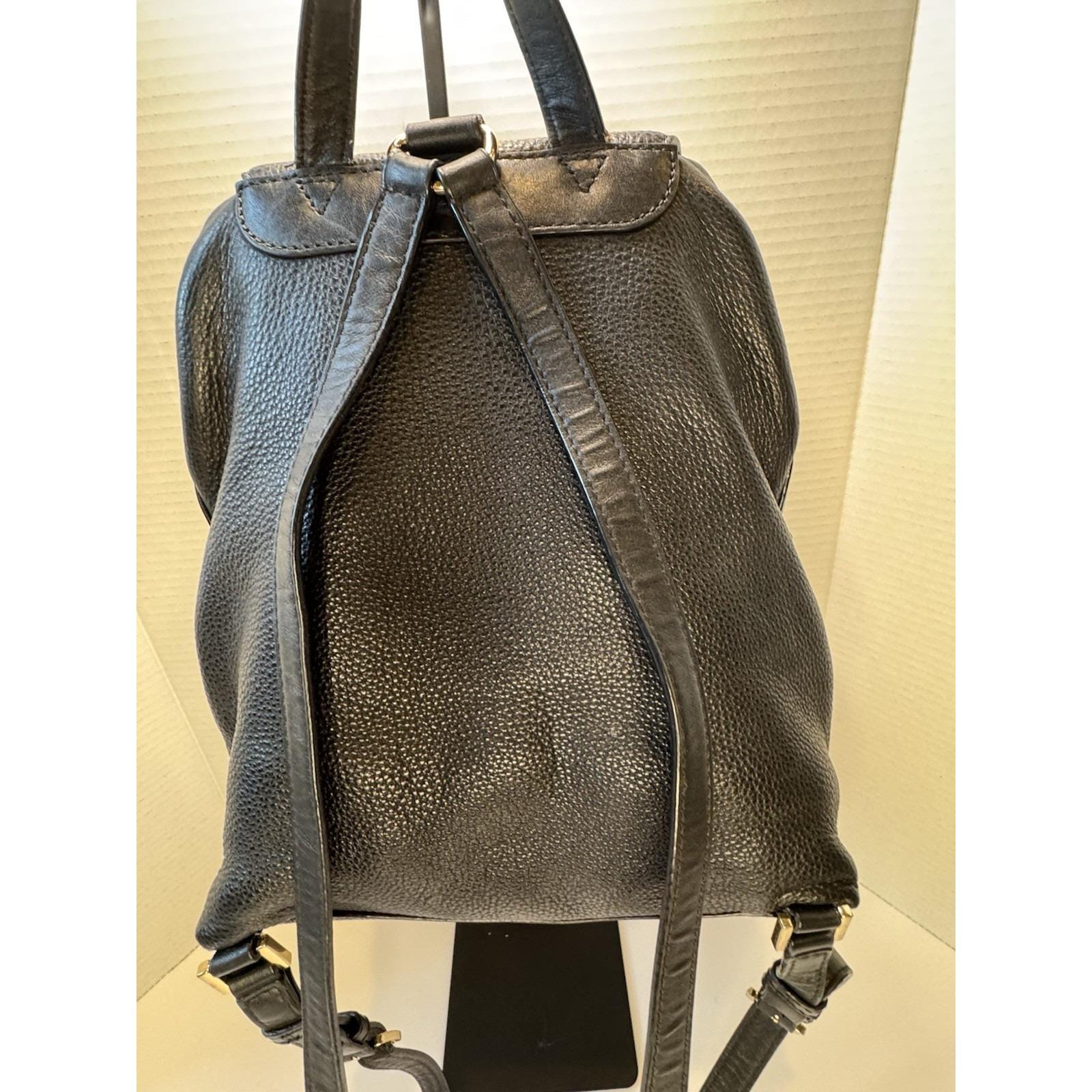 QUALITY! Michael Kors Raven Black Soft Pebbled Leather 