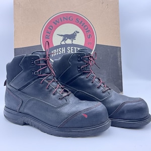 Red Wing 2400 EH Safety Toe Waterproof Work Boots Mens 10.5D Black ASTM F2413-11 Red Wing Shoes Black EE Boots for Men for Sale | Shop New  main image 4