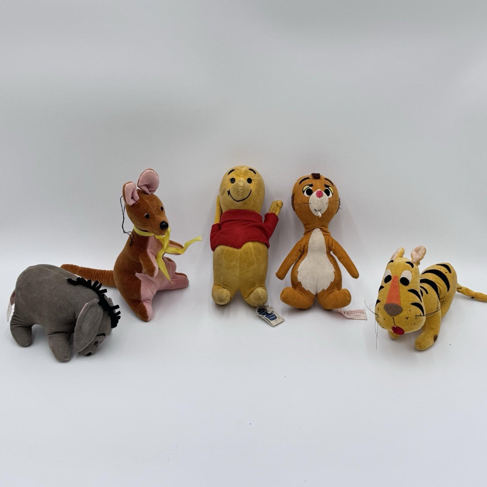 VTG 1960s Winnie the Pooh & Friends Gund Sears Plush 5 Set