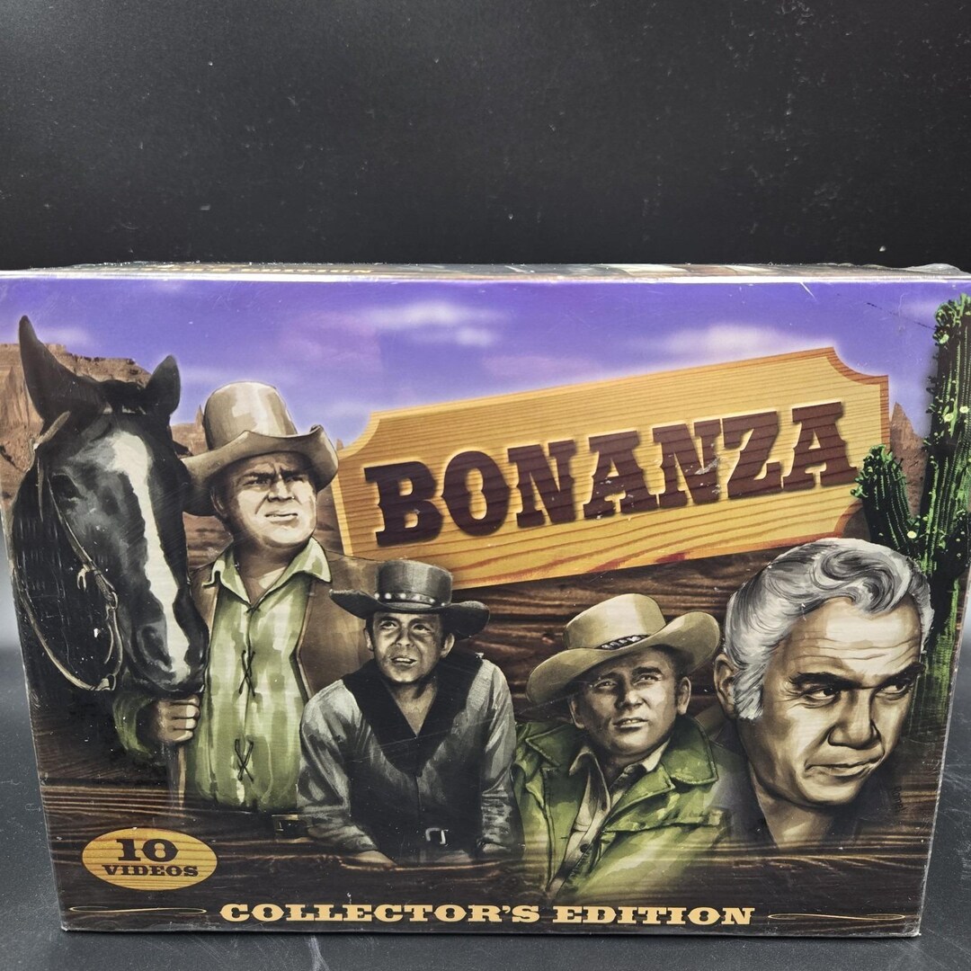New BONANZA TV Show 10 VHS Box Set Factory Sealed Collectors Edition ...