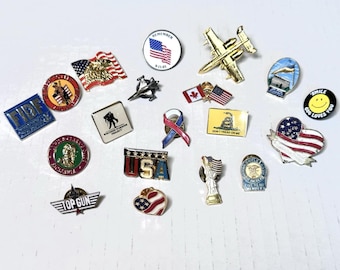 Vtg Lapel Pins us Military maga nra AIR FORCE fidf wwp USA 9-11 Liberty Patriot+