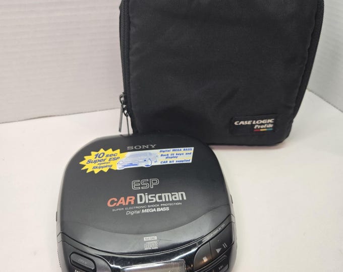 VTG Sony Car Discman Compact Disk Player D-824K No Car-kit Tested ...