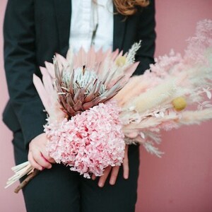 Custom millennial pink (or monochrome!!) Valentine&#39;s Day bouquet for your best girlfriend, boyfriend, sister, daughter or mum