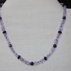 Natural Amethyst Necklace Purple Necklace image 4