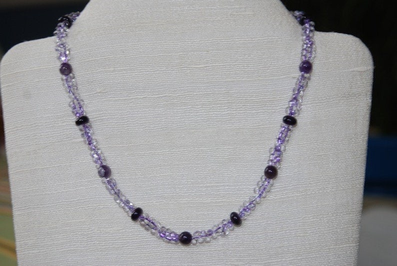 Natural Amethyst Necklace Purple Necklace image 4
