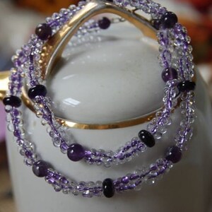 Natural Amethyst Necklace Purple Necklace image 2