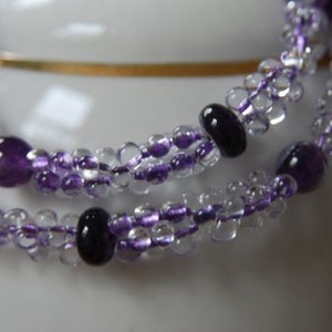 Natural Amethyst Necklace Purple Necklace image 1