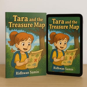 Tara et la carte au trésor magique - Livre d'aventures imprimable pour enfants (PDF A5)