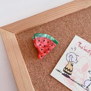 Mini Fruits Watermelon Hair Claw Clip, Ponytail Hair Claw, Medium Hair Claw, Gift Idea, Girlish Hair Claw Clip, Cute Acetate Hair Clamp