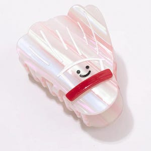 Shuttlecock Batminton Claw Clip, Ponytail Hair, Medium Hair Claw, Gift For Her, Girlish Hair Claw Clip, Cute Acetate Clamp, Sports Lover