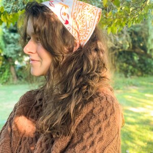 Cottagecore Head scarf and scrunchie bundle