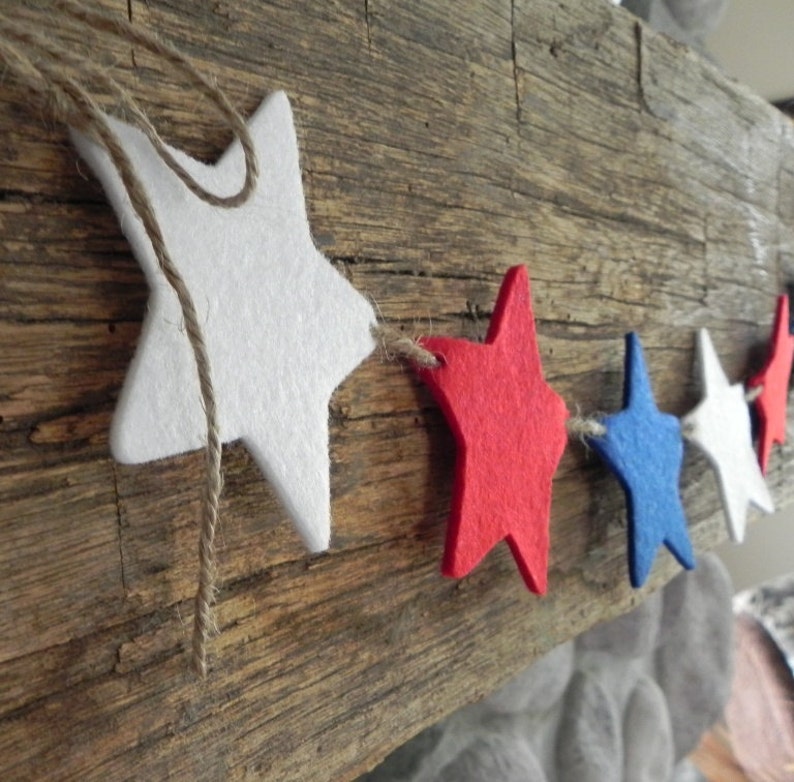 Stars and Stripes ForeverA Decorative Felt Banner for the Patriotic Home image 1