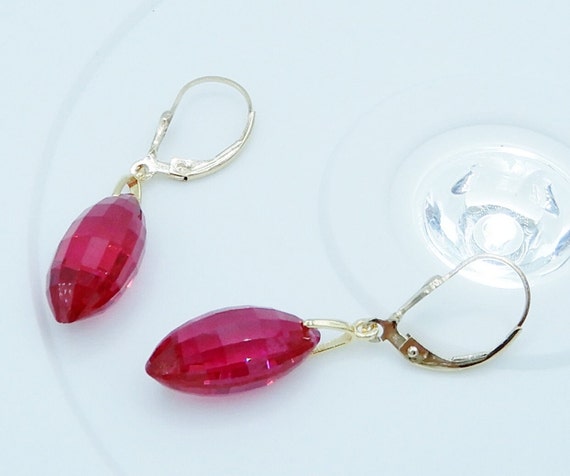 23cts Raspberry Kunzite Earrings Natural Untreate… - image 4