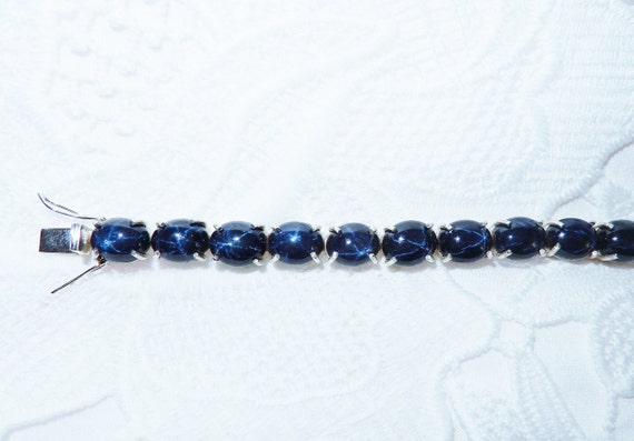 198TCW Star Sapphire Bracelet, LARGE 108cts Natur… - image 7