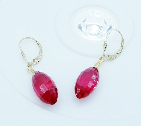 23cts Raspberry Kunzite Earrings Natural Untreate… - image 5