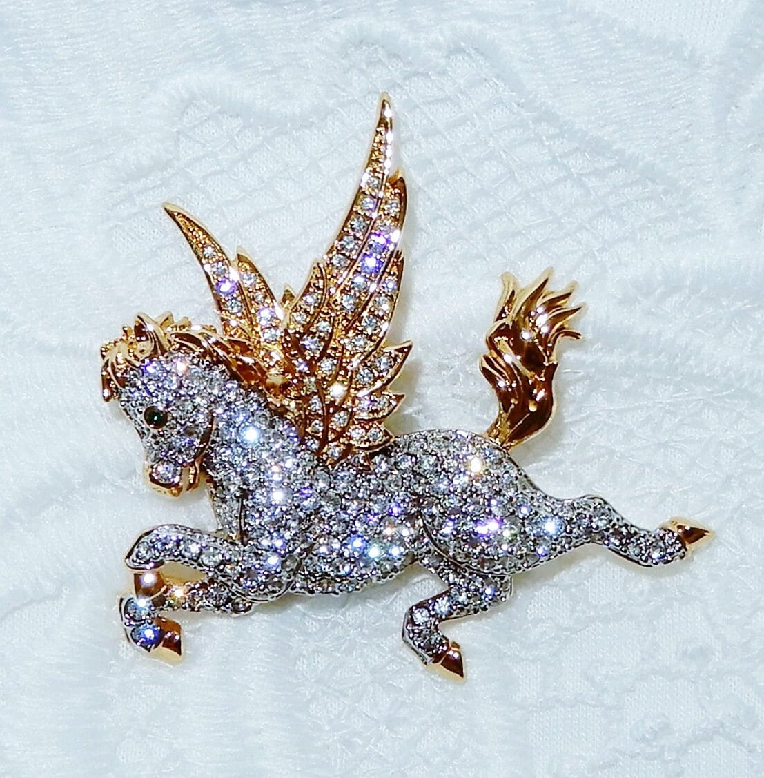 Swarovski ペガサス ブローチ