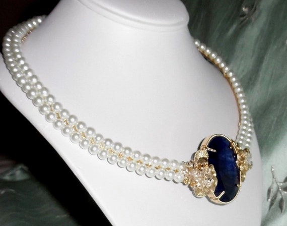 Blue Sapphire Necklace, Lady Diana Necklace INSPI… - image 5