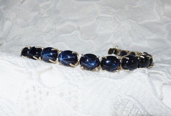 198TCW Star Sapphire Bracelet, LARGE 108cts Natur… - image 10