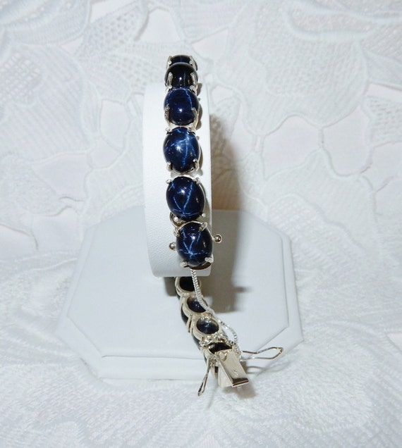 198TCW Star Sapphire Bracelet, LARGE 108cts Natur… - image 2
