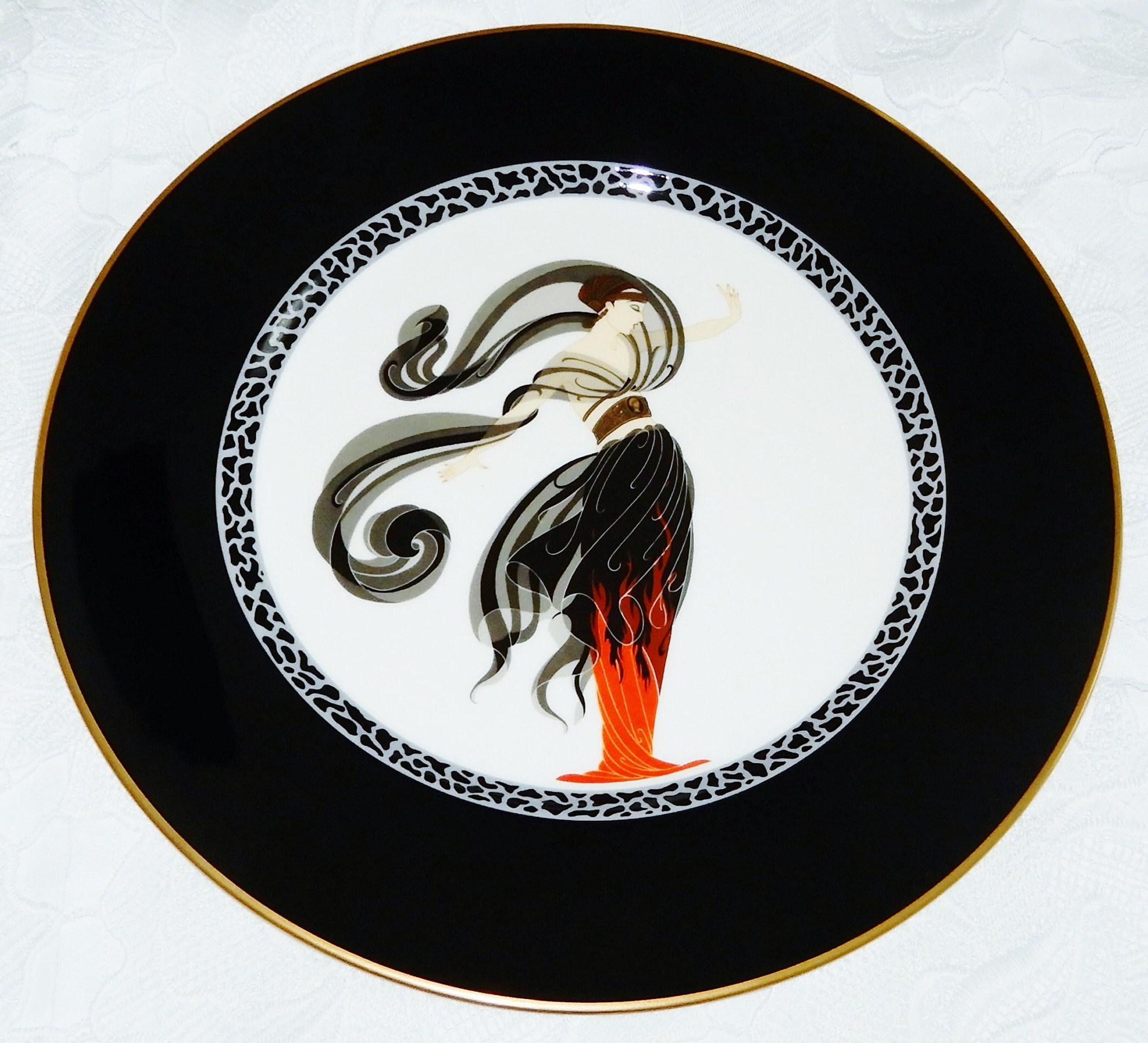 エルテ 『ニューヨーク、ニューヨーク』ファイン チャイナ 1990年 署名