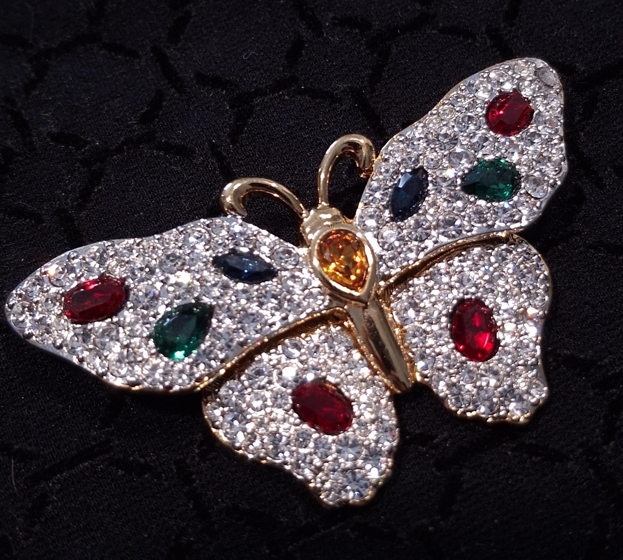 Swarovski Butterfly Brooches - Etsy