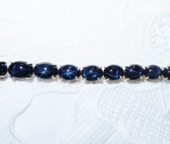 198TCW Star Sapphire Bracelet, LARGE 108cts Natur… - image 8
