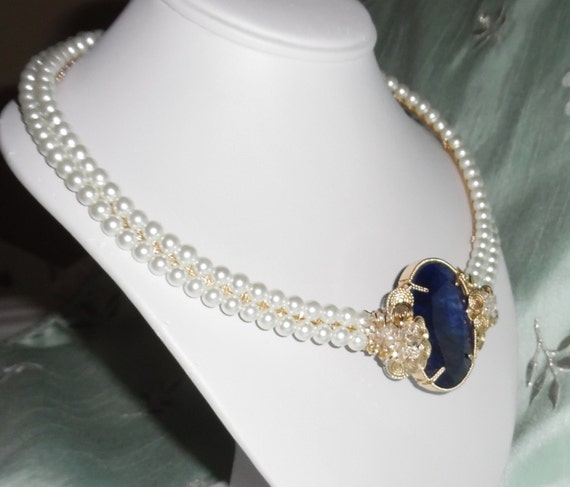 Blue Sapphire Necklace, Lady Diana Necklace INSPI… - image 7