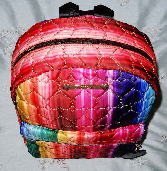 Betsey johnson rainbow backpack 2025